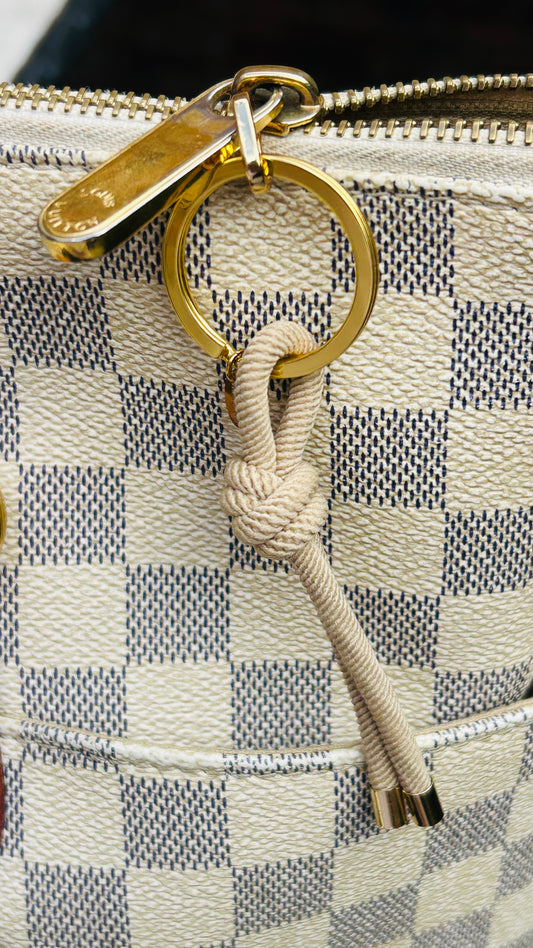 Cotswold Stone Rope Bag Charm & Keyring