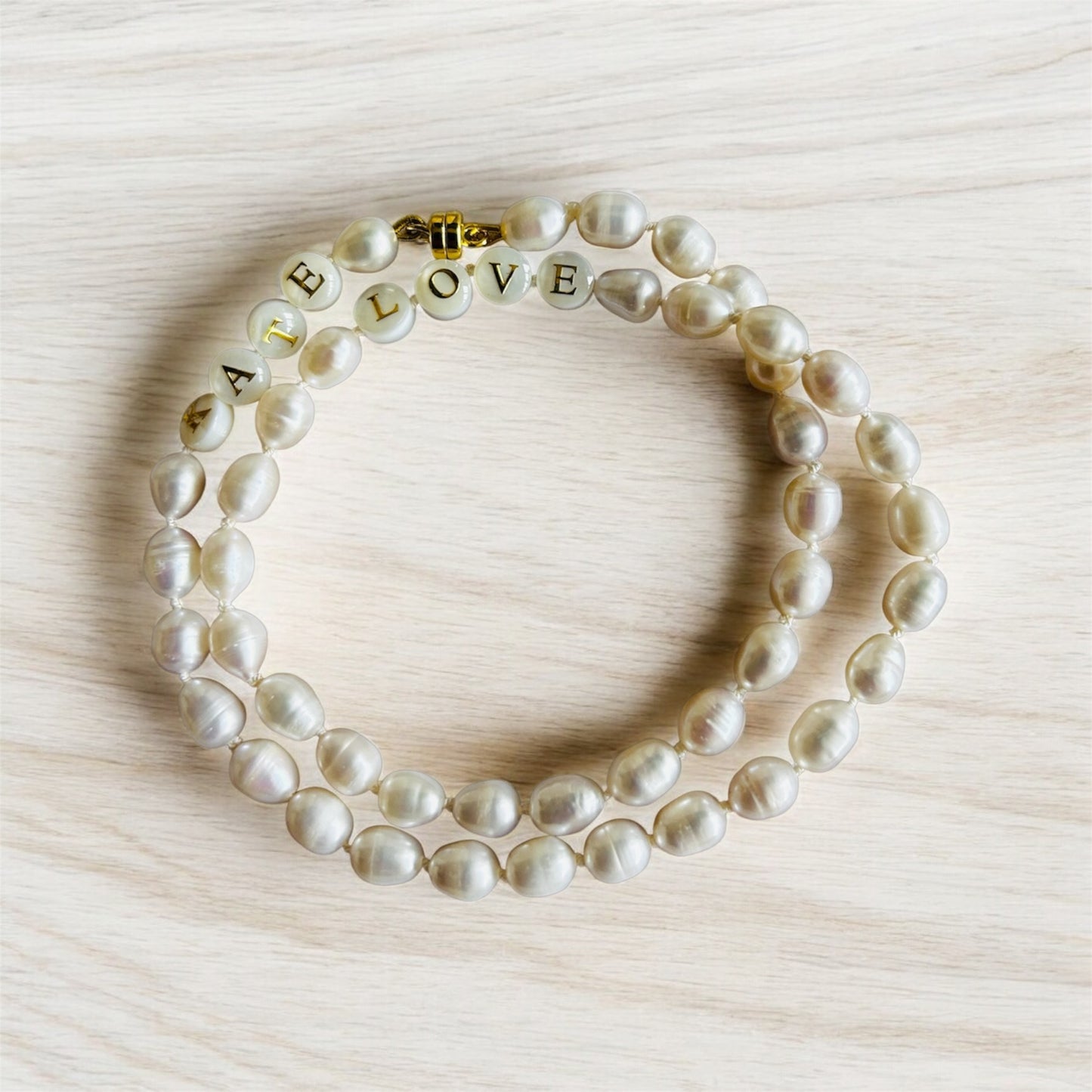 Pearl & LOVE Shell Necklace