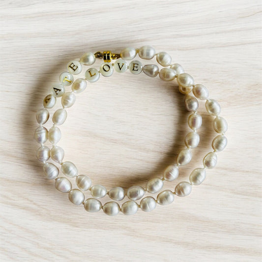 Pearl & LOVE Shell Necklace