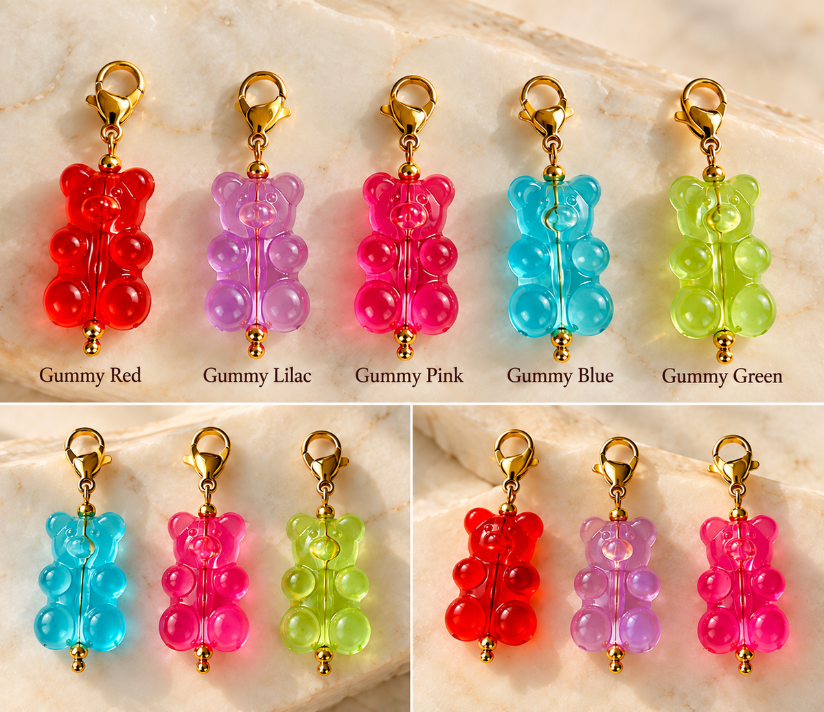 Acrylic Gummy Bear Charm