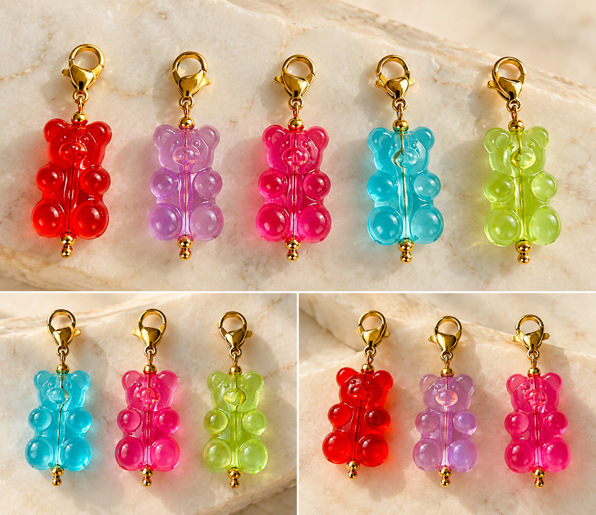 Acrylic Gummy Bear Charm