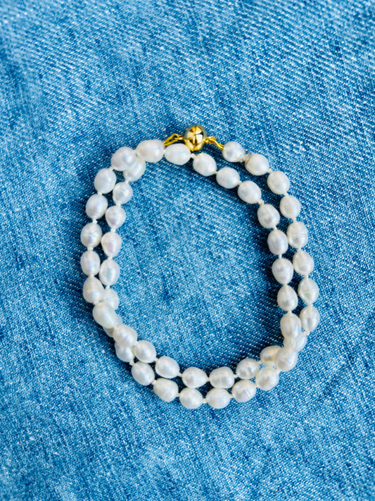 Bouton Pearl Necklace