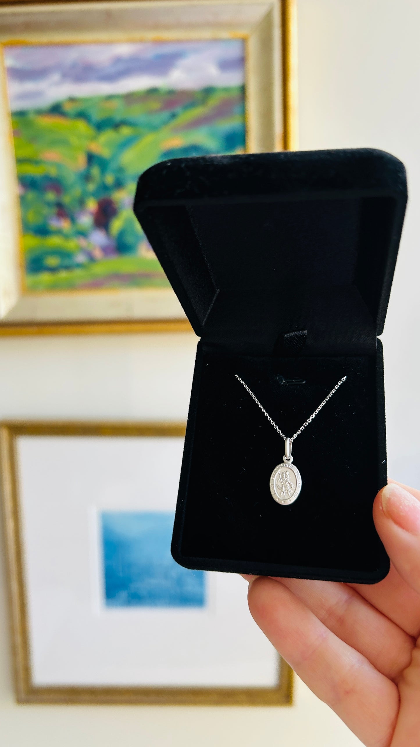 Silver Mini St Christopher Pendant