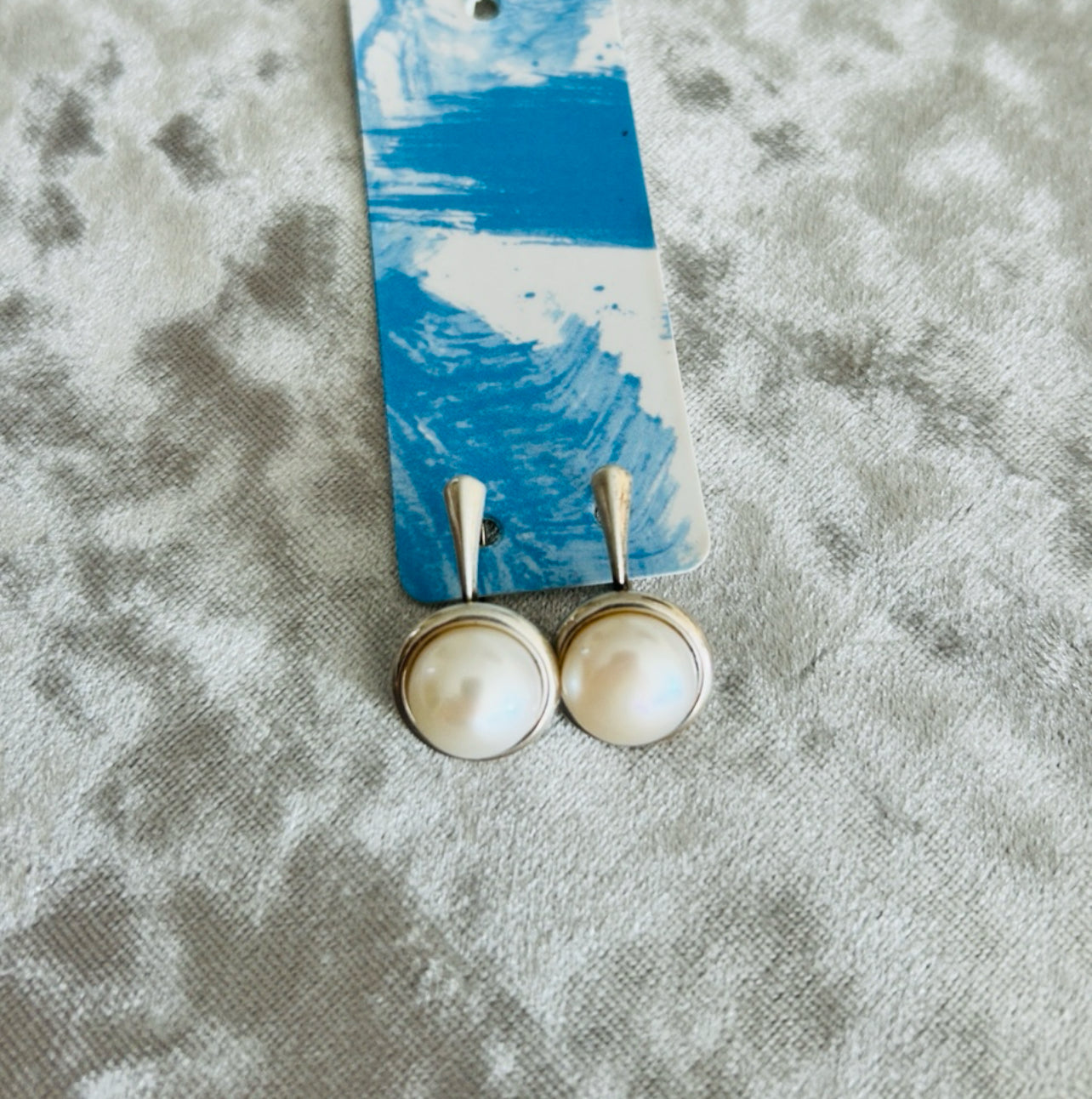 10mm Freshwater Pearl Drop Earrings on 925 Solid Silver